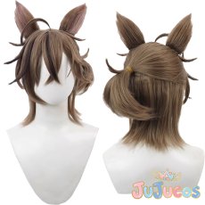 画像1: ステインレス　コスプレウィッグ　アークナイツ　コスプレ鬘　JUJUcosplay (1)