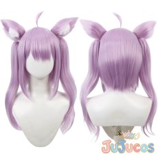 画像1: VTuber　猫又 おかゆ　5周年洋服　コスプレウィッグ　バーチャルYouTuber　コスプレ鬘　JUJUcosplay (1)