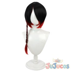 画像2: シノノメ・ユーハン　コスプレウィッグ　悪魔執事と黒い猫　コスプレ鬘　JUJUcosplay (2)