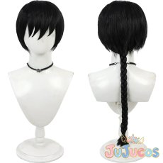 画像1: 早乙女乱馬　チャイナ服　コスプレウィッグ　らんま1/2　コスプレ鬘　JUJUcosplay (1)