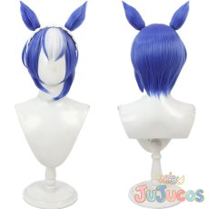 画像1: シーザリオ　勝負服　コスプレウィッグ　ウマ娘プリティーダービー　コスプレ鬘　JUJUcosplay (1)