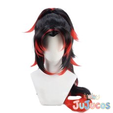 画像2: 黒死牟　コスプレウィッグ　鬼滅の刃　コスプレ鬘　JUJUcosplay (2)