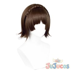 画像3: 新島真　コスプレウィッグ　ペルソナ5　コスプレ鬘　JUJUcosplay (3)