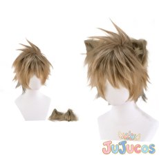 画像1: ラギー・ブッチ（Ruggie Bucchi）　コスプレウィッグ　ツイステッドワンダーランド　コスプレ鬘　JUJUcosplay (1)