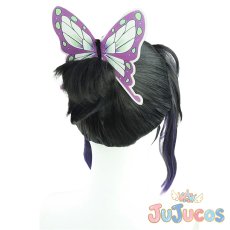 画像3: 胡蝶しのぶ　ヘアアクセサリーなし　コスプレウィッグ　鬼滅の刃　コスプレ鬘　JUJUcosplay (3)