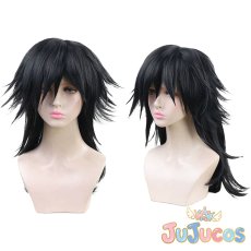 画像1: 冨岡義勇　コスプレウィッグ　鬼滅の刃　コスプレ鬘　JUJUcosplay (1)