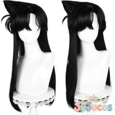 画像1: 毛利蘭　コスプレウィッグ　コナン　コスプレ鬘　JUJUcosplay (1)