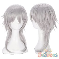 画像1: 鶴丸国永　コスプレウィッグ　刀剣乱舞　コスプレ鬘　JUJUcosplay (1)