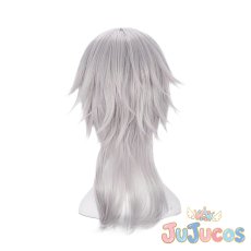 画像4: 鶴丸国永　コスプレウィッグ　刀剣乱舞　コスプレ鬘　JUJUcosplay (4)