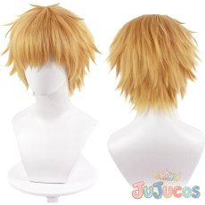 画像1: デンジ　コスプレウィッグ　チェンソーマン　コスプレ鬘　JUJUcosplay (1)