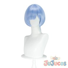 画像2: レム　ラム　コスプレウィッグ　Re:ゼロから始める異世界生活　コスプレ鬘　JUJUcosplay (2)