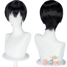 画像1: 雲雀恭弥　コスプレウィッグ　家庭教師ヒットマンREBORN!　コスプレ鬘　JUJUcosplay (1)