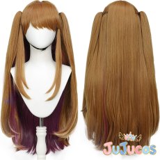 画像1: 藤島慈　コスプレウィッグ　ラブライブ！蓮ノ空女学院スクールアイドルクラブ　コスプレ鬘　JUJUcosplay (1)