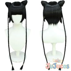 画像1: 藍猫　コスプレウィッグ　黒執事　コスプレ鬘　JUJUcosplay (1)