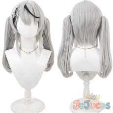 画像1: VTuber　沙花叉クロヱ　ツインテール　コスプレウィッグ　バーチャルYouTuber　コスプレ鬘　JUJUcosplay (1)