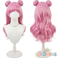 画像1: 野乃はな(キュアエール)　キュアエール　コスプレウィッグ　HUGっと!プリキュア　コスプレ鬘　JUJUcosplay (1)
