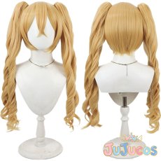 画像1: 桃園ラブ(キュアピーチ)　キュアピーチ　コスプレウィッグ　フレッシュプリキュア!　コスプレ鬘　JUJUcosplay (1)