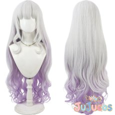 画像1: Vtuber　紫咲シオン　部屋着　コスプレウィッグ　バーチャルYouTuber　コスプレ鬘　JUJUcosplay (1)