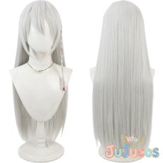 画像1: 黒舘ハルナ　銀色　コスプレウィッグ　ブルーアーカイブ　コスプレ鬘　JUJUcosplay (1)