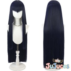画像1: 鬼龍院皐月　ブルーブラック　コスプレウィッグ　キルラキル　コスプレ鬘　JUJUcosplay (1)