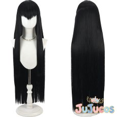 画像1: 鬼龍院皐月　ブラック　コスプレウィッグ　キルラキル　コスプレ鬘　JUJUcosplay (1)