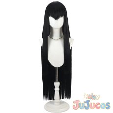 画像2: 鬼龍院皐月　ブラック　コスプレウィッグ　キルラキル　コスプレ鬘　JUJUcosplay (2)