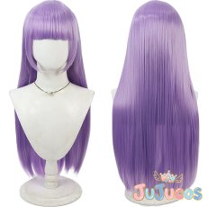 画像1: 氷上スミレ　コスプレウィッグ　アイカツ!　コスプレ鬘　JUJUcosplay (1)