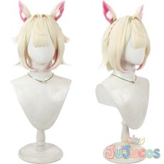 画像1: VTuber　Mococo Abyssgard(モココ・アビスガード)　カジュアル衣装　コスプレウィッグ　バーチャルYouTuber　コスプレ鬘　JUJUcosplay (1)