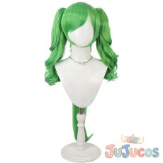 画像2: 緑川なお(キュアマーチ)　キュアマーチ　コスプレウィッグ　スマイルプリキュア!　コスプレ鬘　JUJUcosplay (2)