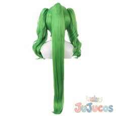 画像4: 緑川なお(キュアマーチ)　キュアマーチ　コスプレウィッグ　スマイルプリキュア!　コスプレ鬘　JUJUcosplay (4)