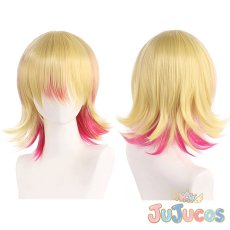 画像1: 鏡音リン　Muse Dash　コラボ衣装　コスプレウィッグ　Vocaloid　コスプレ鬘　JUJUcosplay (1)