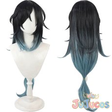 画像1: 白黒無常(范無咎)　6周年　コスプレウィッグ　IdentityV 第五人格　コスプレ鬘　JUJUcosplay (1)