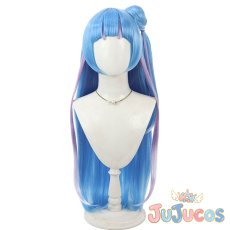 画像2: キュアウインク/蒼風なな　変身　コスプレウィッグ　キミとアイドルプリキュア♪　コスプレ鬘　JUJUcosplay (2)