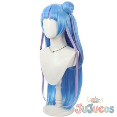 画像3: キュアウインク/蒼風なな　変身　コスプレウィッグ　キミとアイドルプリキュア♪　コスプレ鬘　JUJUcosplay (3)