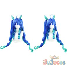 画像1: ツインターボ　制服　コスプレウィッグ　ウマ娘プリティーダービー　コスプレ鬘　JUJUcosplay (1)