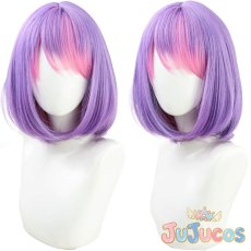 画像1: VTuber　常闇トワ　ガーリー系　ショートヘアー　コスプレウィッグ　バーチャルYouTuber　コスプレ鬘　JUJUcosplay (1)
