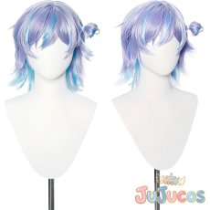 画像1: Vtuber　星導ショウ　鑑定士の服　コスプレウィッグ　バーチャルYouTuber　コスプレ鬘　JUJUcosplay (1)