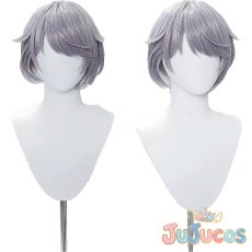 画像1: Vtuber　古石ビジュー　厨二病衣装　コスプレウィッグ　バーチャルYouTuber　コスプレ鬘　JUJUcosplay (1)