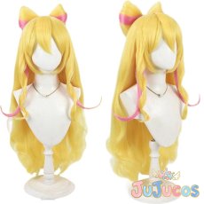 画像1: 咲良うた　キュアアイドル　コスプレウィッグ　キミとアイドルプリキュア♪　コスプレ鬘　JUJUcosplay (1)