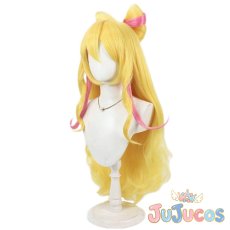 画像4: 咲良うた　キュアアイドル　コスプレウィッグ　キミとアイドルプリキュア♪　コスプレ鬘　JUJUcosplay (4)