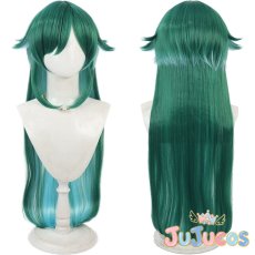 画像1: VTuber　北小路ヒスイ　コスプレウィッグ　バーチャルYouTuber　コスプレ鬘　JUJUcosplay (1)