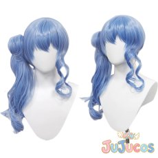 画像1: VTuber　星街すいせい　武道館公演衣装　コスプレウィッグ　バーチャルYouTuber　コスプレ鬘　JUJUcosplay (1)