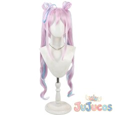 画像2: 紫雨こころ　キュアキュンキュン　コスプレウィッグ　キミとアイドルプリキュア♪　コスプレ鬘　JUJUcosplay (2)