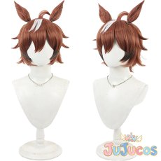 画像1: シンコウウインディ　制服　コスプレウィッグ　ウマ娘プリティーダービー　コスプレ鬘　JUJUcosplay (1)