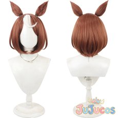 画像1: ツルマルツヨシ　制服　コスプレウィッグ　ウマ娘プリティーダービー　コスプレ鬘　JUJUcosplay (1)