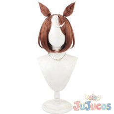 画像2: ツルマルツヨシ　制服　コスプレウィッグ　ウマ娘プリティーダービー　コスプレ鬘　JUJUcosplay (2)