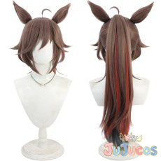 画像1: ミスターシービー　正月　コスプレウィッグ　ウマ娘プリティーダービー　コスプレ鬘　JUJUcosplay (1)