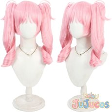 画像1: 藍井撫子　コスプレウィッグ　学園アイドルマスター　コスプレ鬘　JUJUcosplay (1)