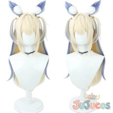 画像1: VTuber　Fuwawa Abyssgard　フワワ・アビスガード　コスプレウィッグ　バーチャルYouTuber　コスプレ鬘　JUJUcosplay (1)