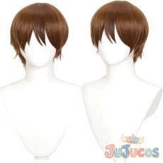 画像1: 武久火縄　コスプレウィッグ　炎炎ノ消防隊　コスプレ鬘　JUJUcosplay (1)